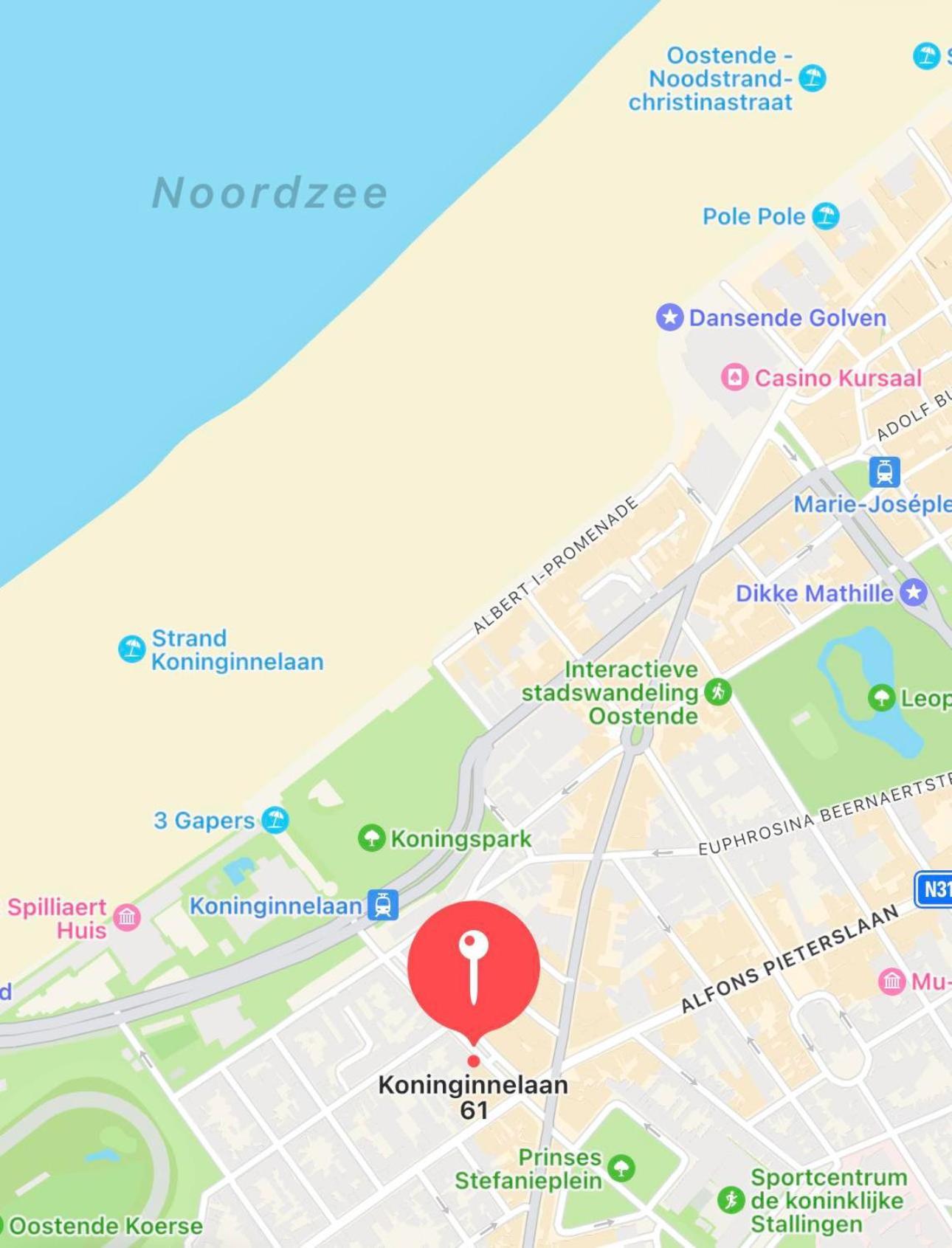F - 2 Personen - Op 250m De Zee Appartement Oostende